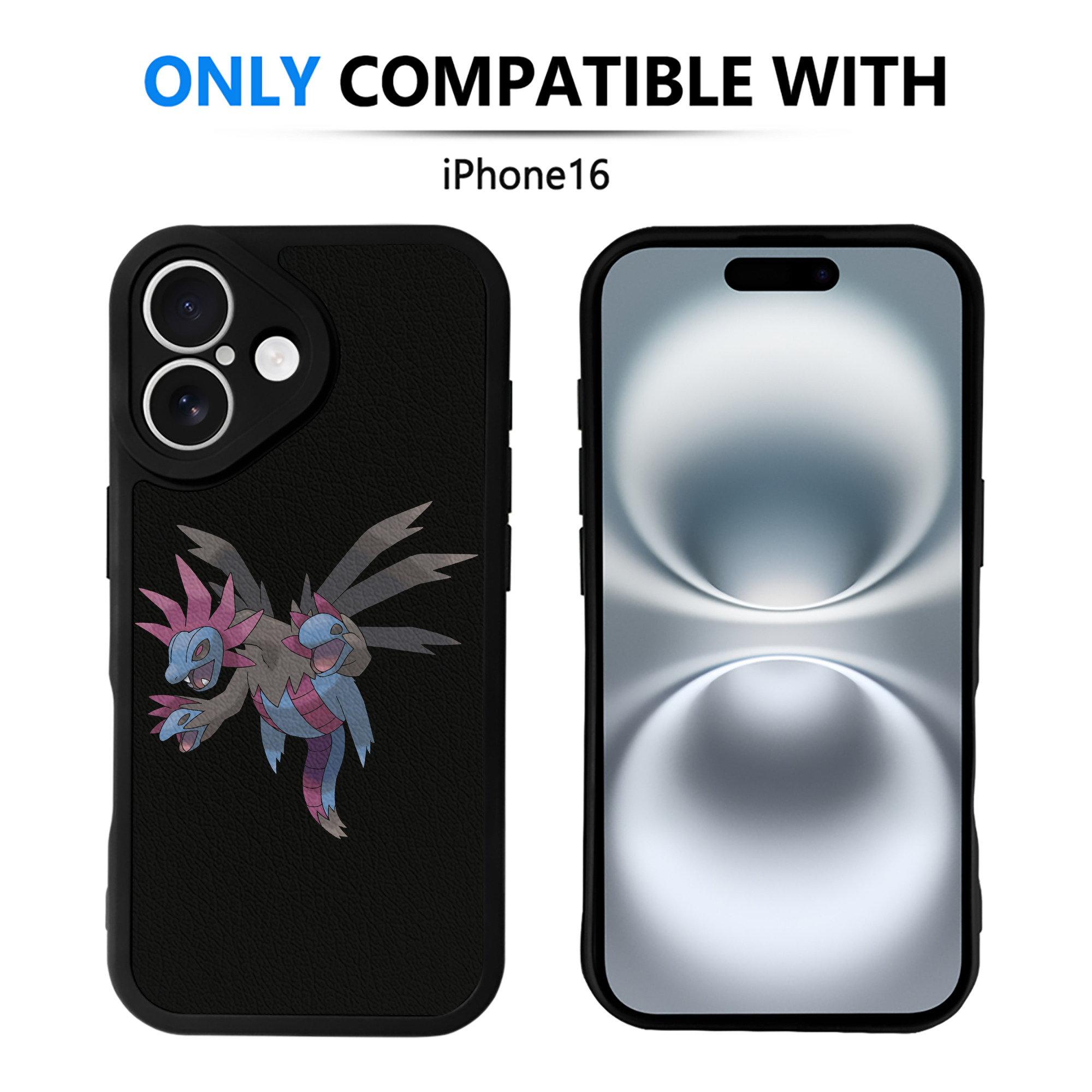 （画像用） ポケットモンスター Pokémon 【iPhone 16シリーズ対応】シリコンスマホケース（レザー調） 材質：シリコン